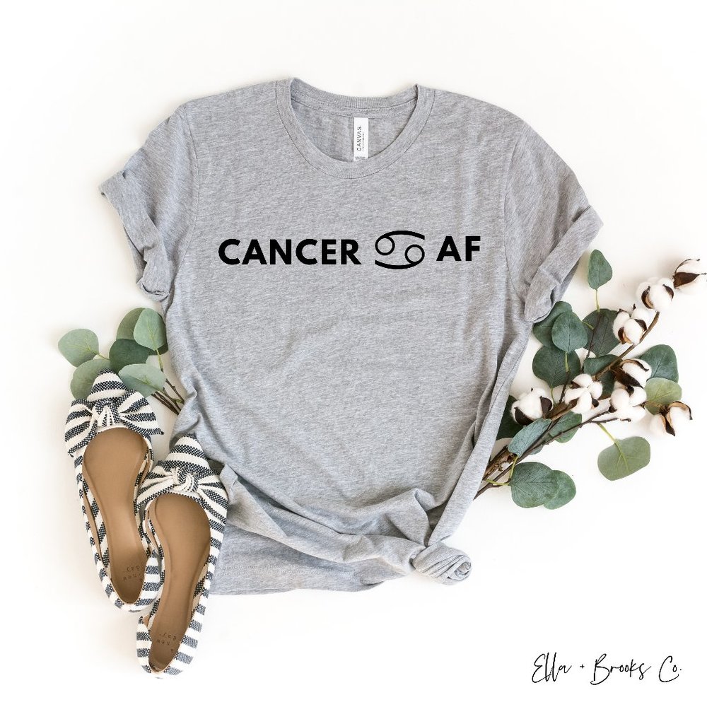 Cancer af astrology zodiac graphic t shirt unisex